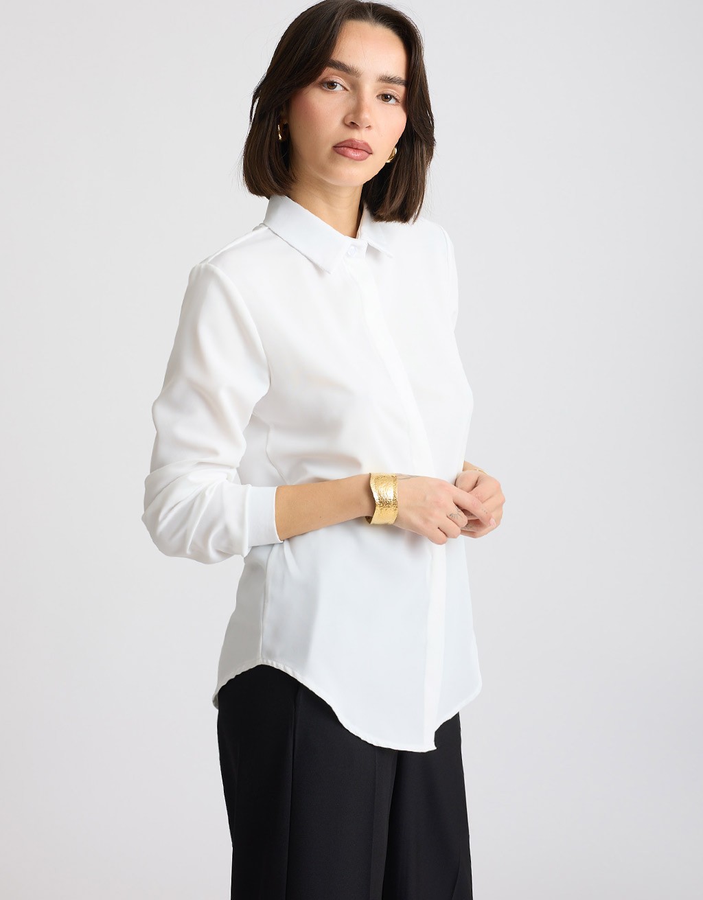 Camicia Effetto Lucido