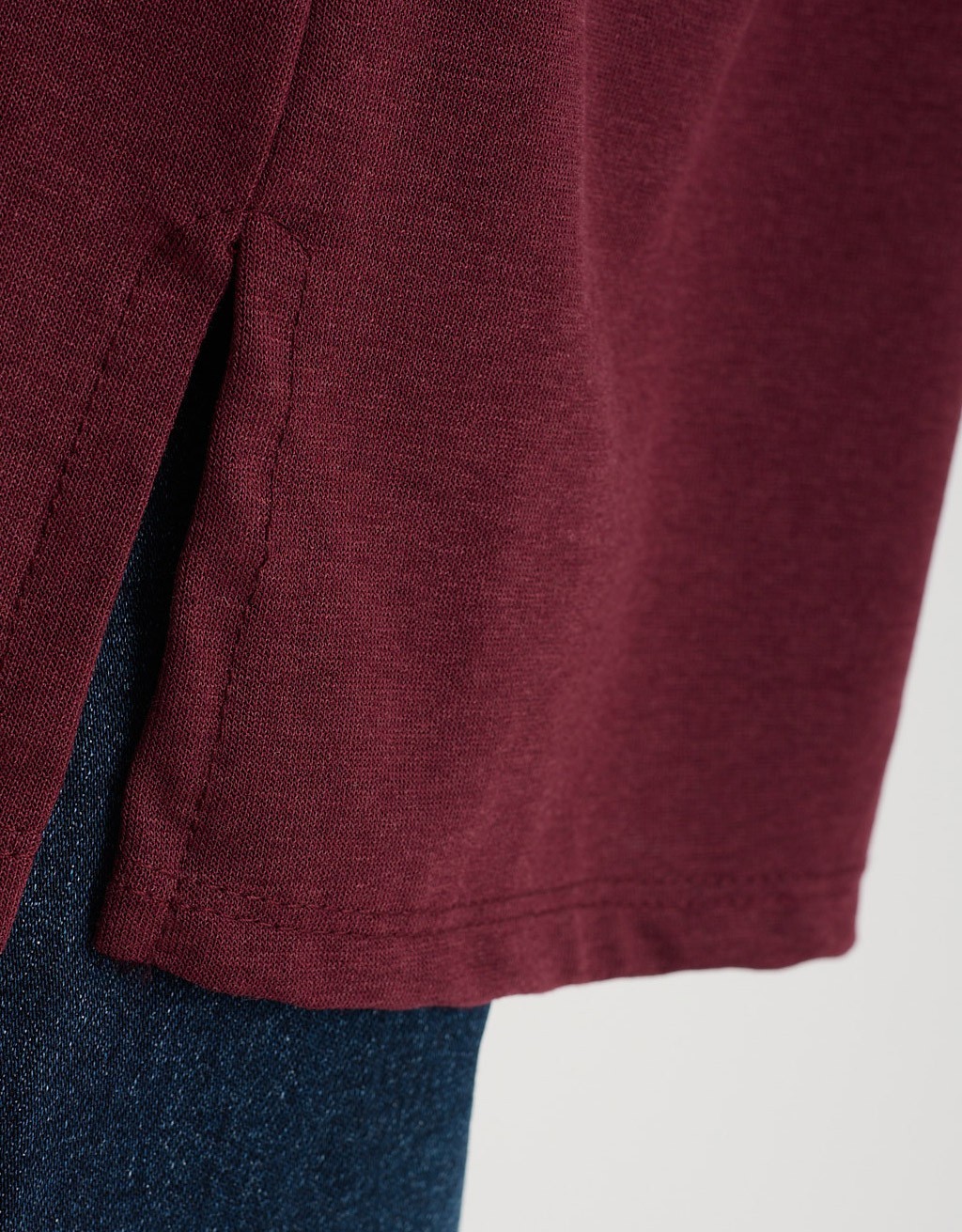 Maglia Over Melange Manica Roll-Up