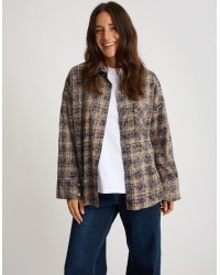 Camicia Over Cotone Quadri