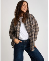 Camicia Over Cotone Quadri
