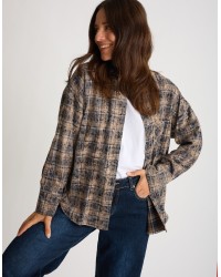 Camicia Over Cotone Quadri