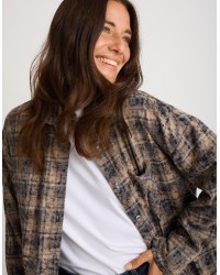 Camicia Over Cotone Quadri
