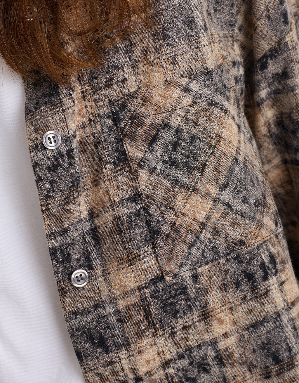 Camicia Over Cotone Quadri