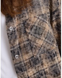 Camicia Over Cotone Quadri