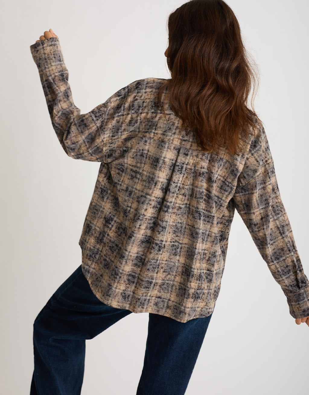 Camicia Over Cotone Quadri