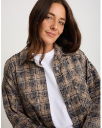 Camicia Over Cotone Quadri