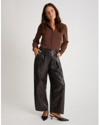 Pantalone Baloon Crop Ecopelle