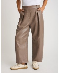Pantalone Baloon Crop Ecopelle