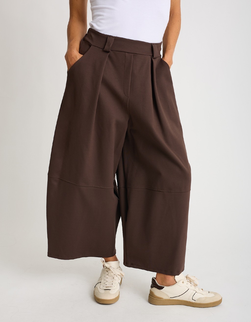 Pantalone Punto Milano Baloon Crop