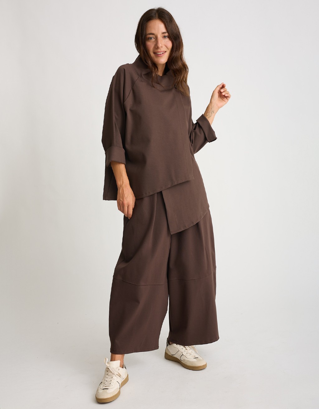 Pantalone Punto Milano Baloon Crop
