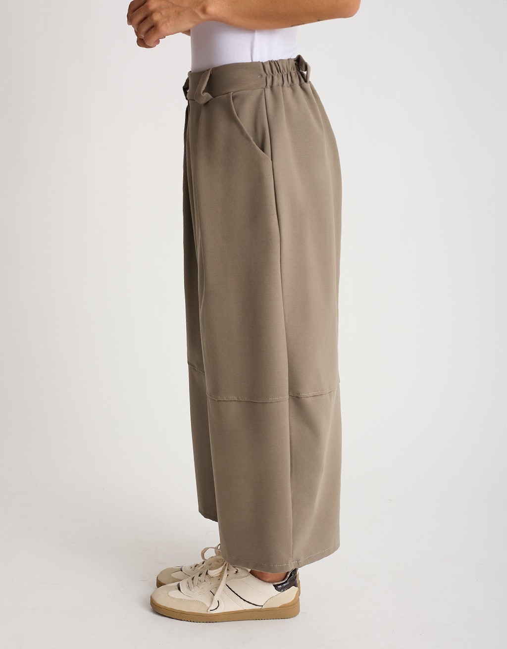 Pantalone Punto Milano Baloon Crop