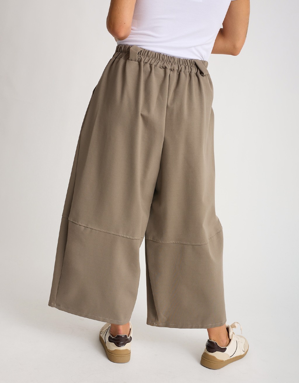 Pantalone Punto Milano Baloon Crop