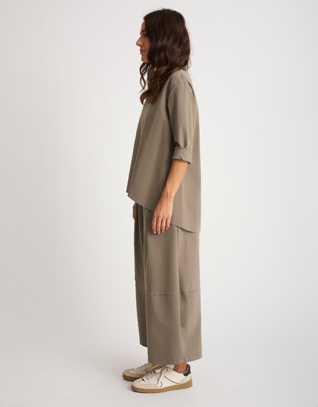 Pantalone Punto Milano Baloon Crop