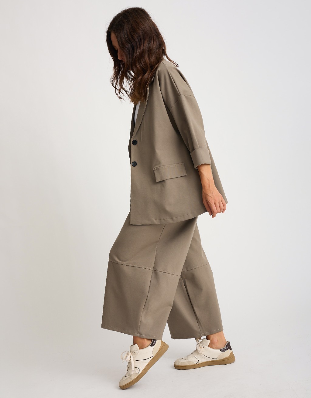 Pantalone Punto Milano Baloon Crop
