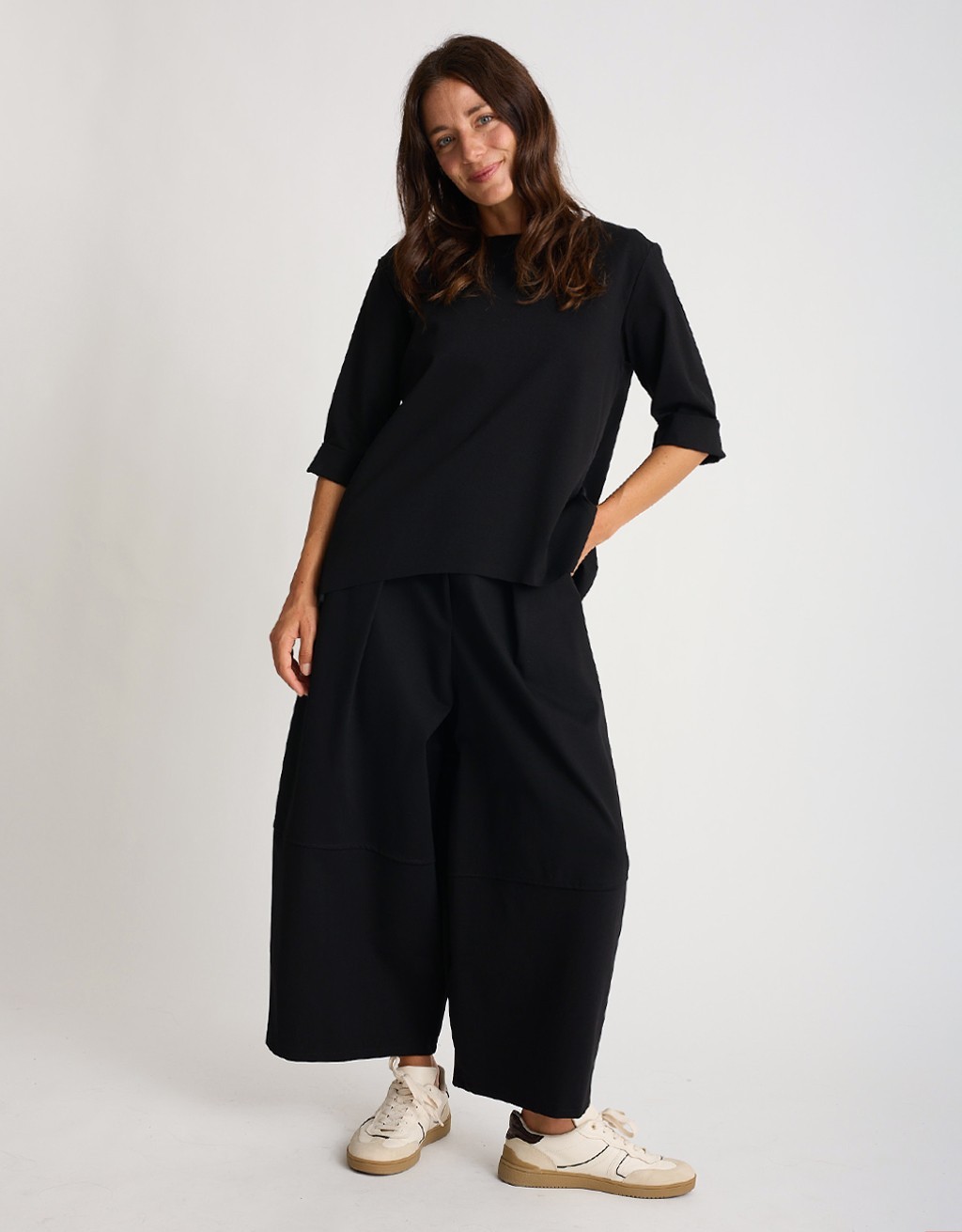 Pantalone Punto Milano Baloon Crop