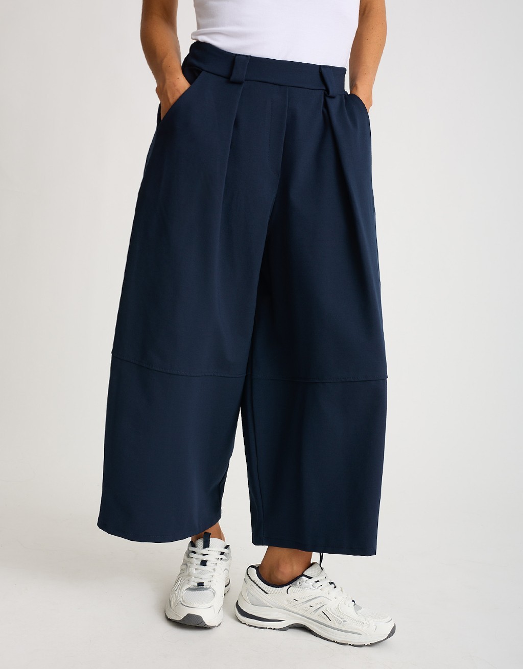 Pantalone Punto Milano Baloon Crop