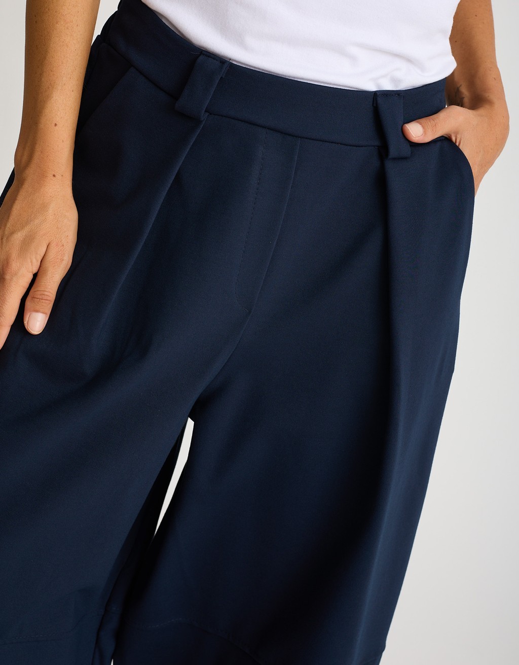 Pantalone Punto Milano Baloon Crop