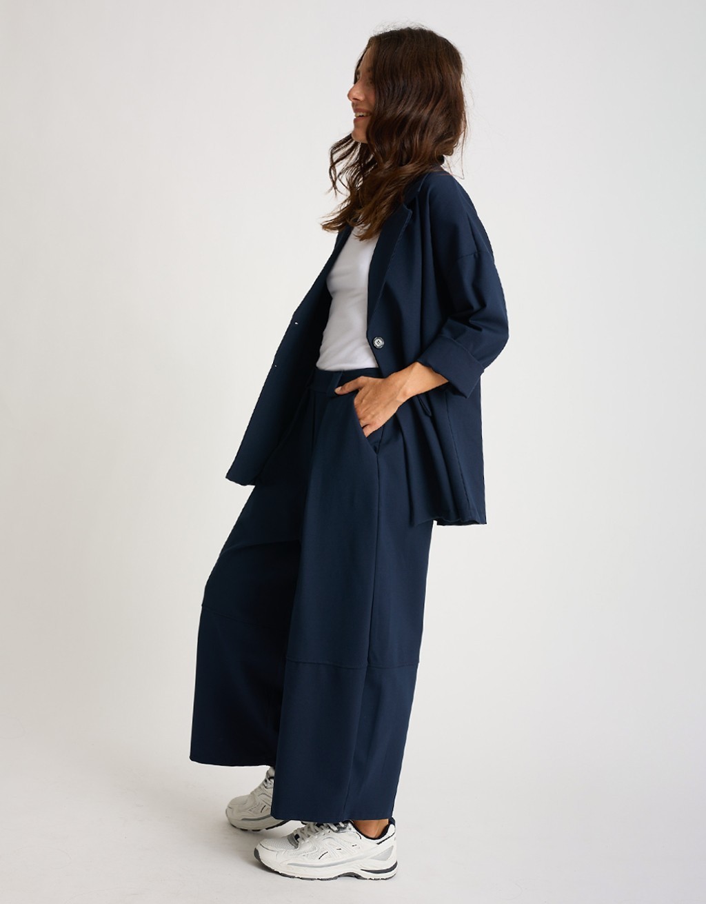 Pantalone Punto Milano Baloon Crop