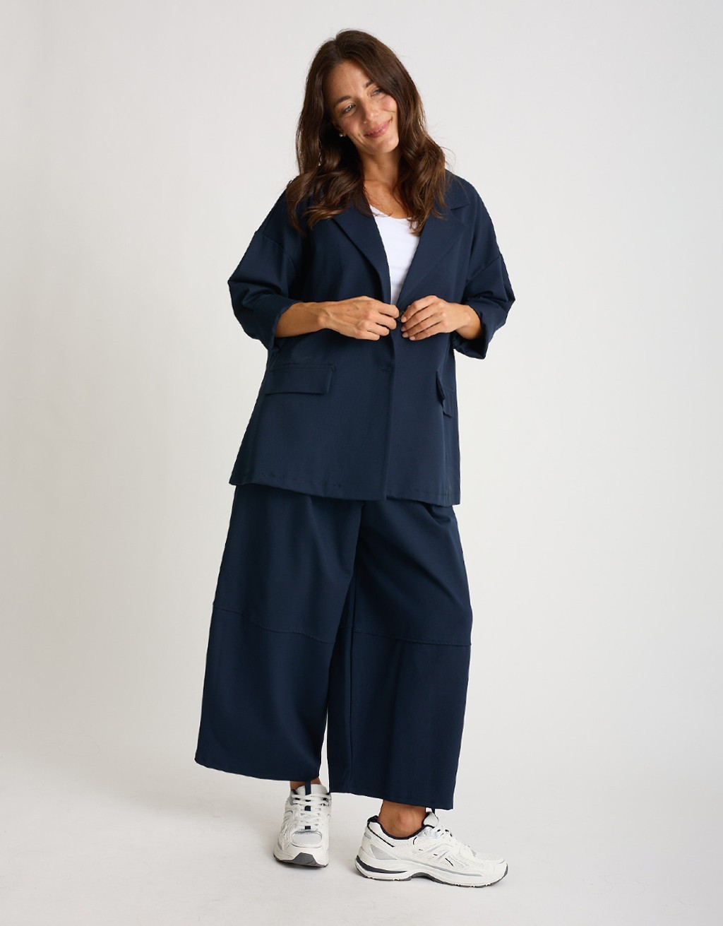 Pantalone Punto Milano Baloon Crop