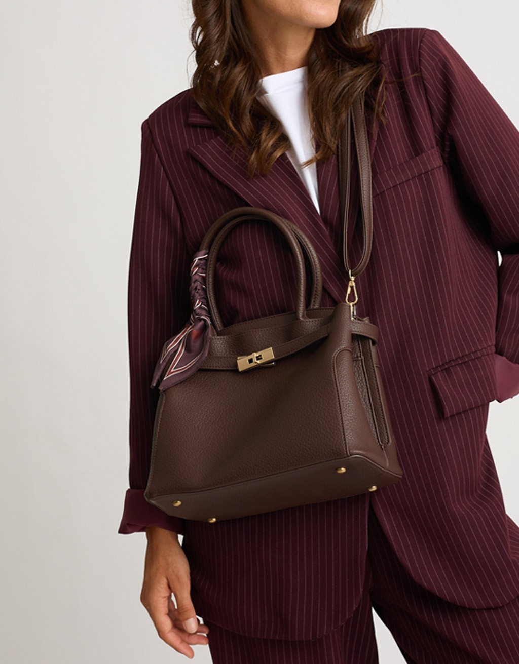 Borsa a Mano Paris Chic con Foulard