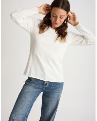 Maglia Cotone Slim Taglio Laser