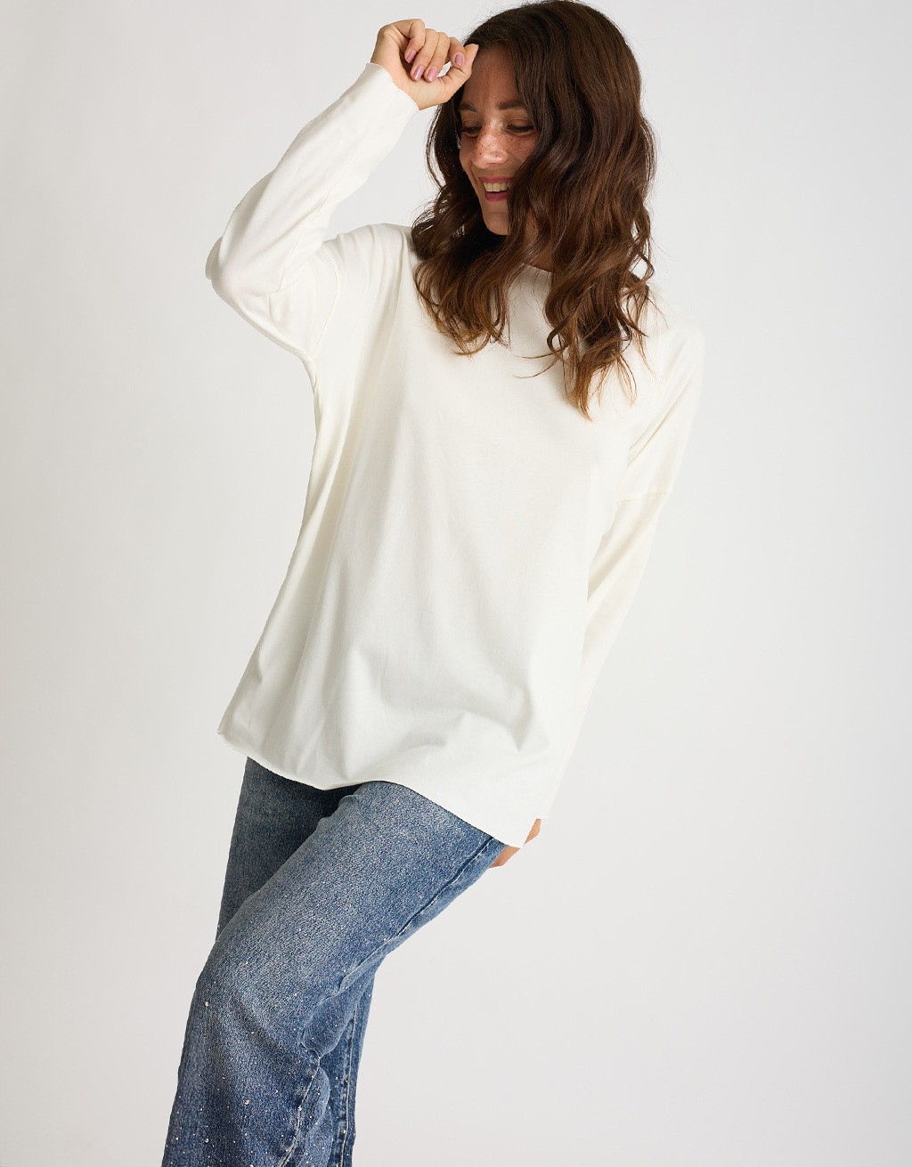 Maglia Cotone Over Taglio Laser