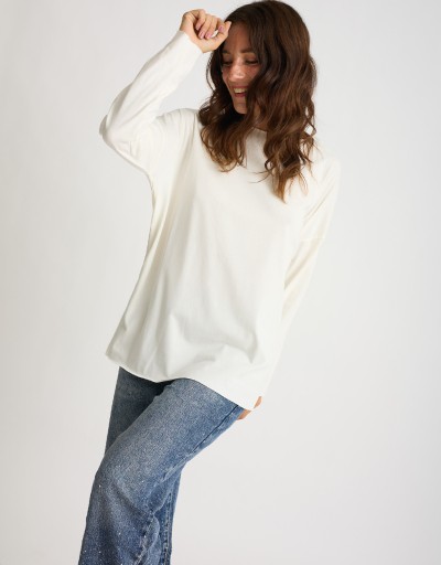 Maglia Cotone Over Taglio Laser