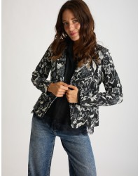 Giacca Jacquard Floreale Lurex