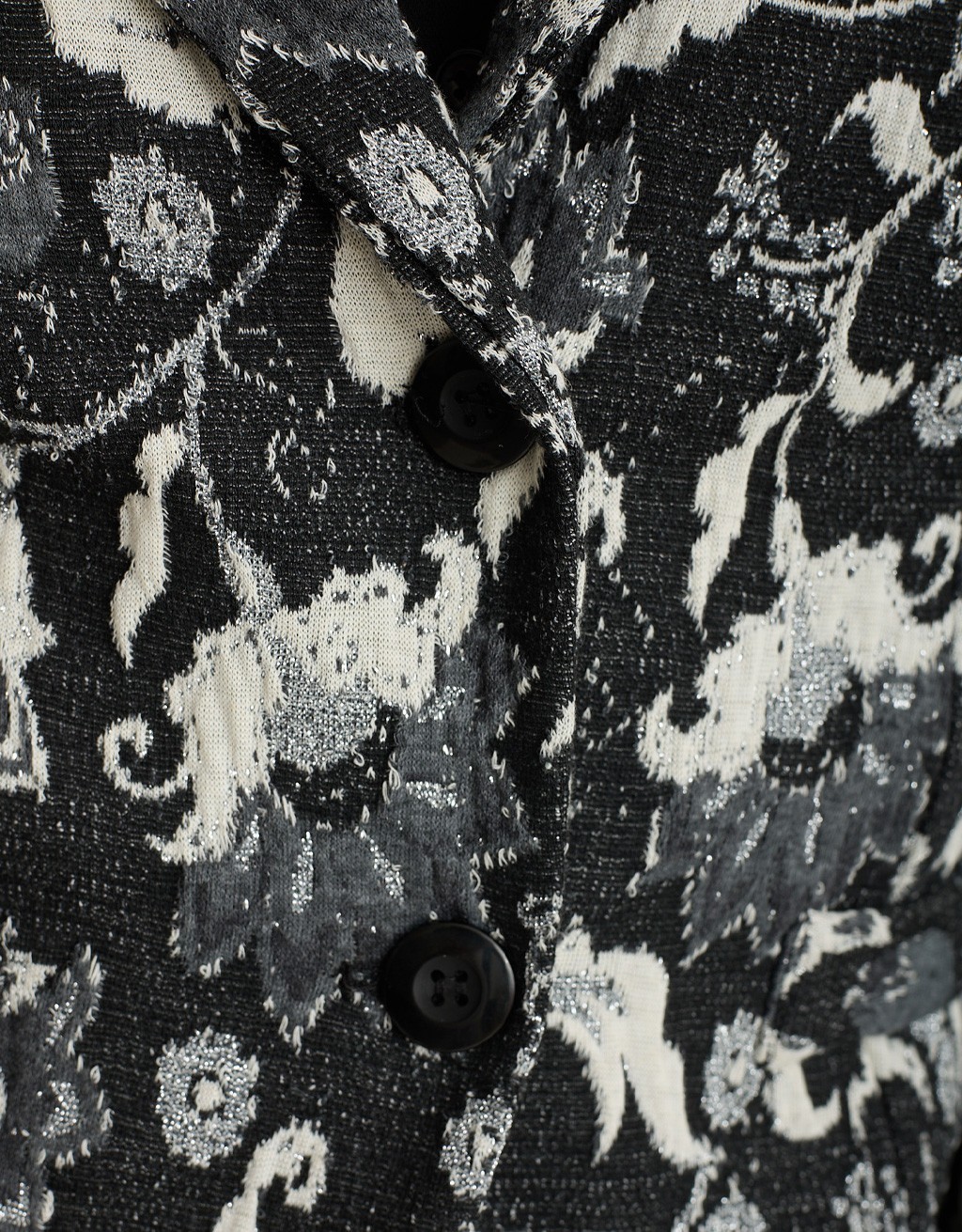 Giacca Jacquard Floreale Lurex