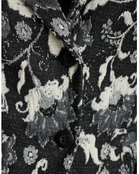 Giacca Jacquard Floreale Lurex