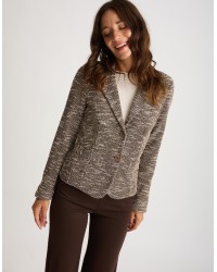 Giacca Jacquard Melange Lurex