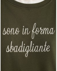 Felpa "Sono In Forma Sbadigliante"