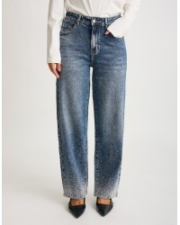 Jeans Tapered Strass