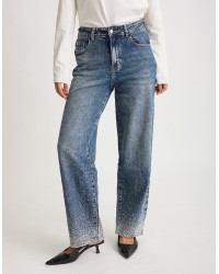 Jeans Tapered Strass
