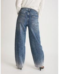Jeans Tapered Strass