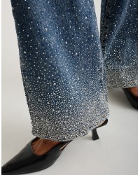 Jeans Tapered Strass