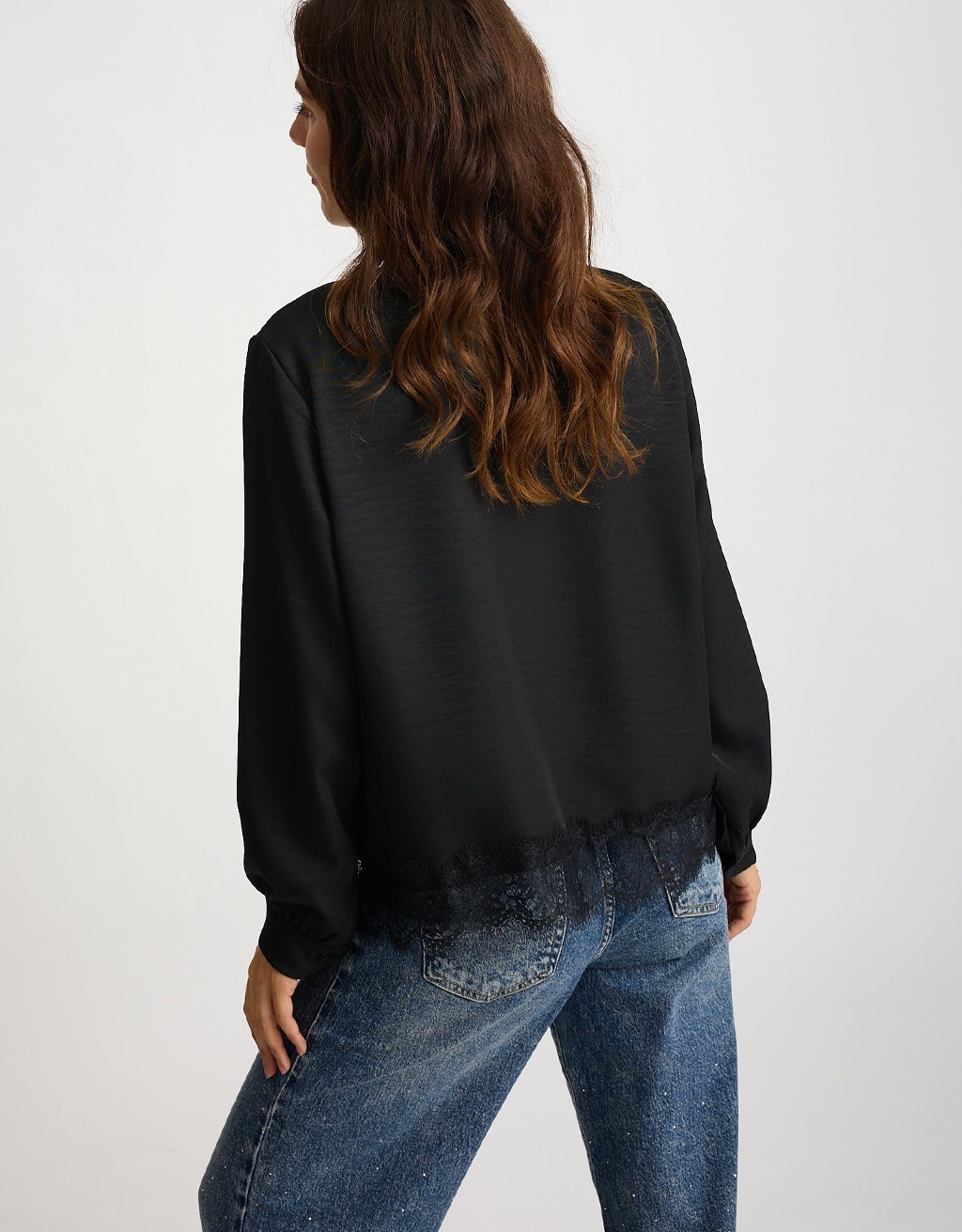 Camicia Fluida Pizzo Fondo