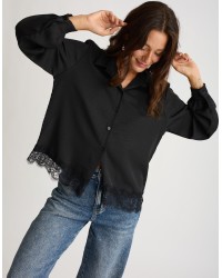 Camicia Fluida Pizzo Fondo