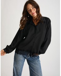 Camicia Fluida Pizzo Fondo