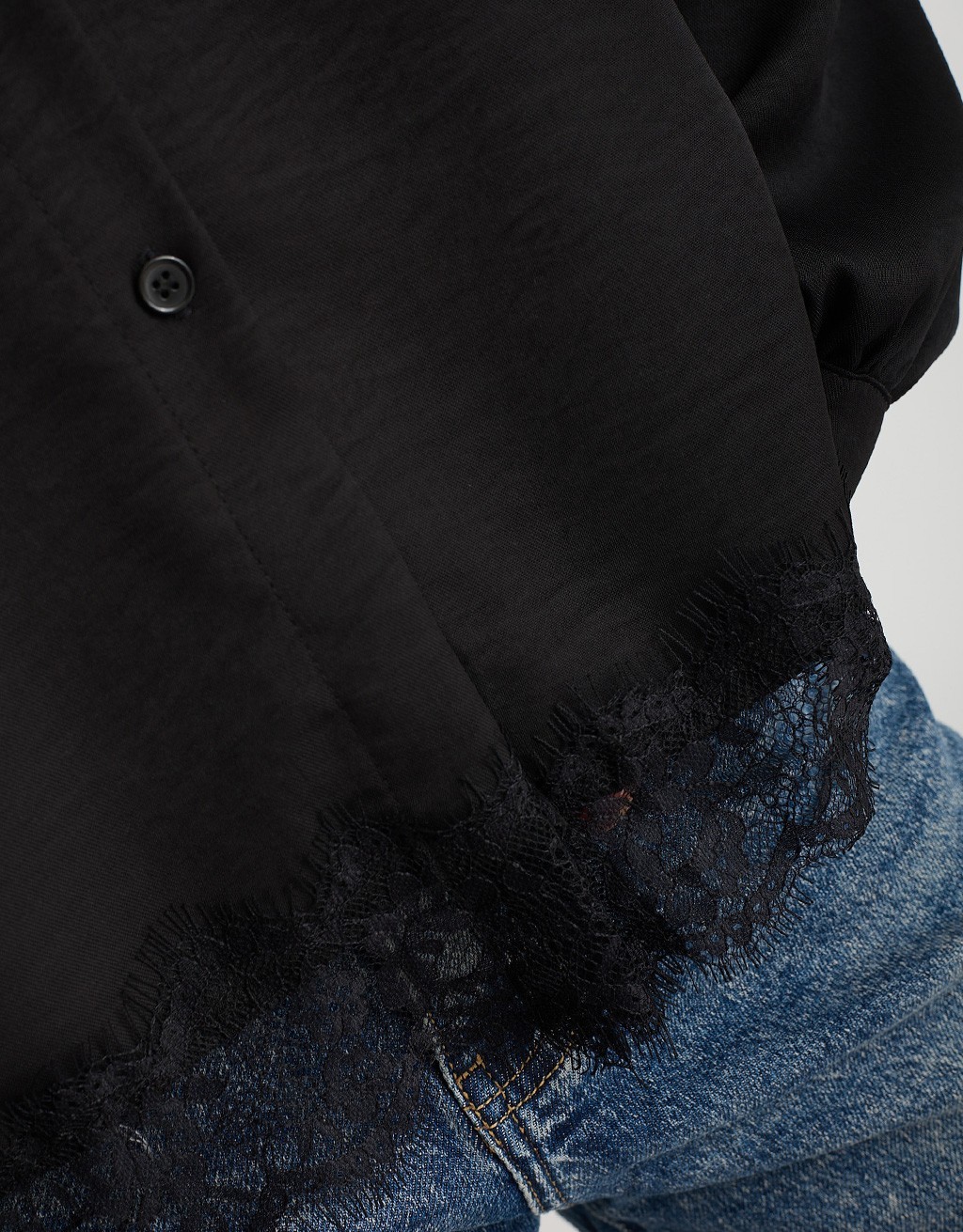 Camicia Fluida Pizzo Fondo