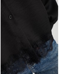 Camicia Fluida Pizzo Fondo