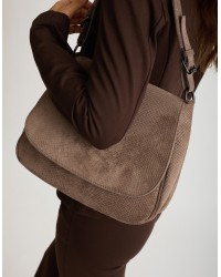 Borsa a Tracolla Wild Glam Effetto Suede