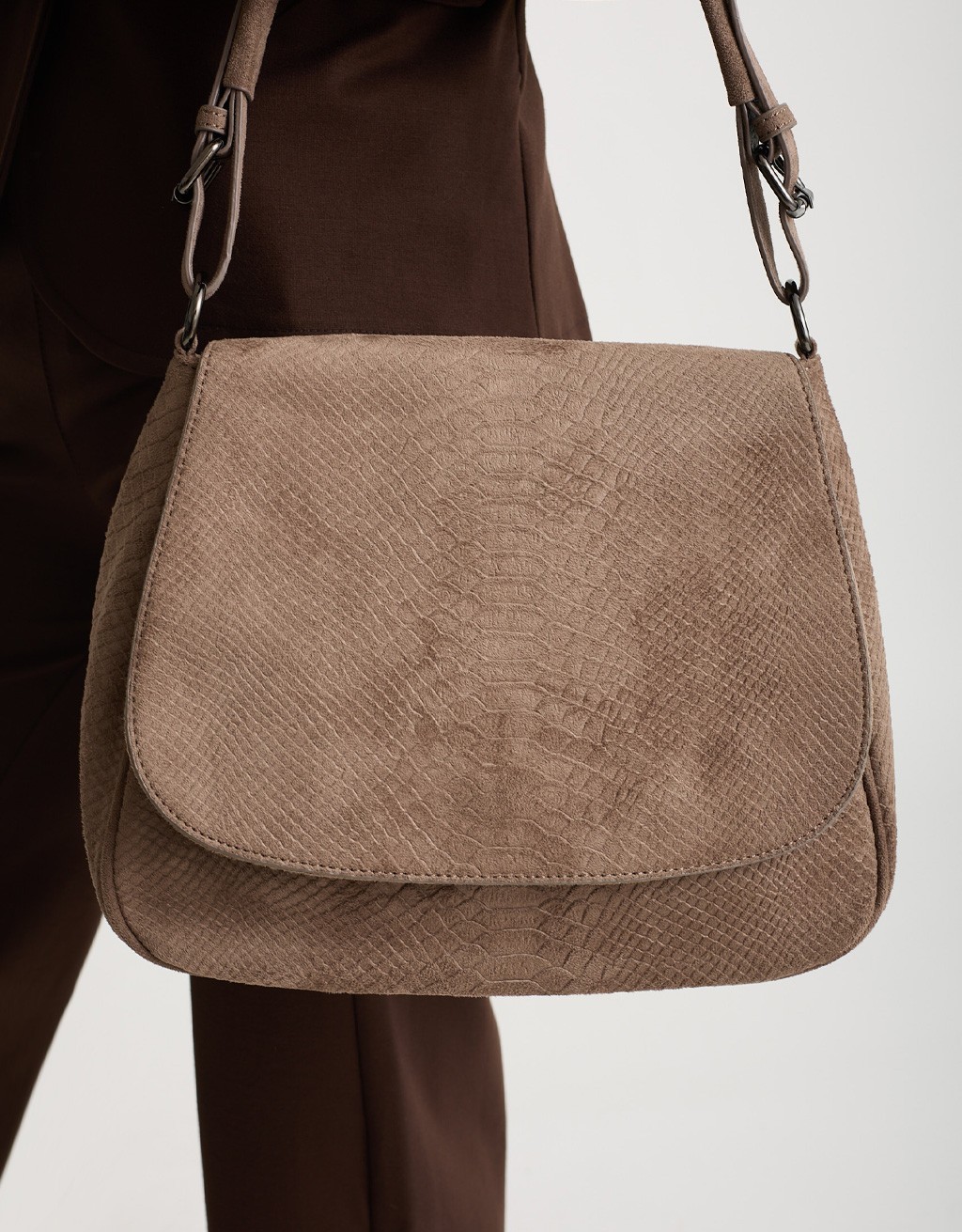 Borsa a Tracolla Wild Glam Effetto Suede