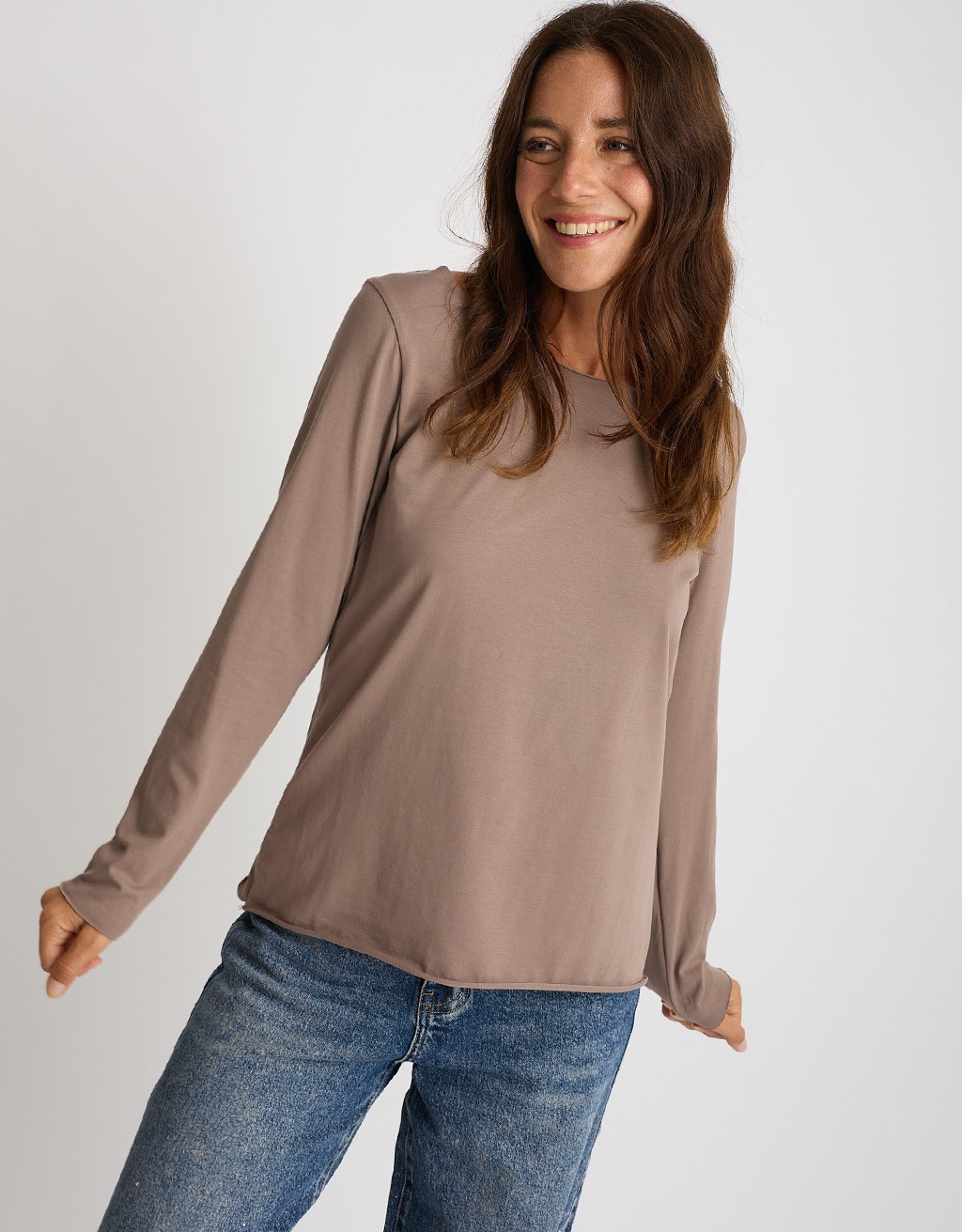 Maglia Cotone Slim Taglio Laser
