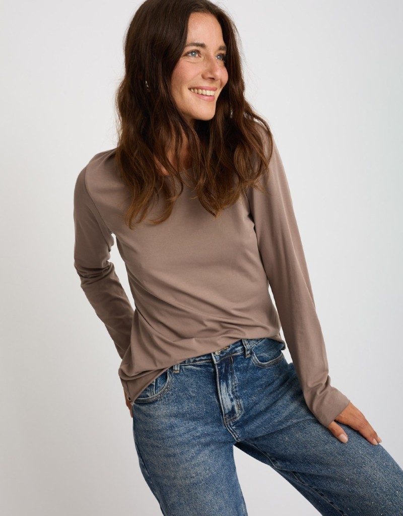 Maglia Cotone Slim Taglio Laser