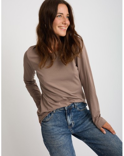 Maglia Cotone Slim Taglio Laser