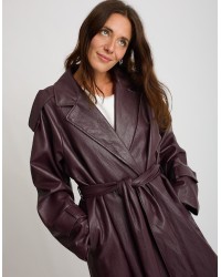 Trench Finta Pelle