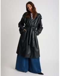 Trench Finta Pelle