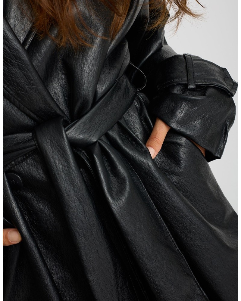 Trench Finta Pelle