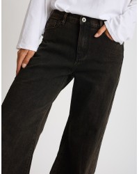 Jeans Palazzo Lavaggio Cioccolato